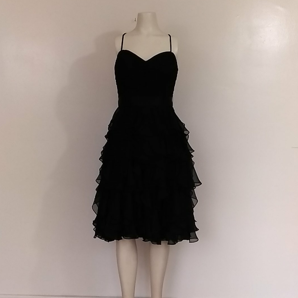 Eden Bridesmaids Black SZ 2  Style7334 S05 knee L